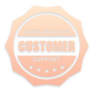 Excellence in customer support badge