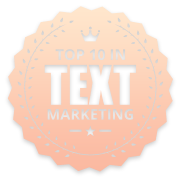 Top 10 in text marketing badge